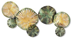 Decoratiune de perete Metal Yasemin, Multicolor, 38 x 74 cm