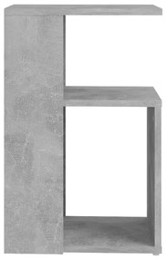 Masa laterala, gri beton, 36x30x56 cm, PAL 1, Gri beton