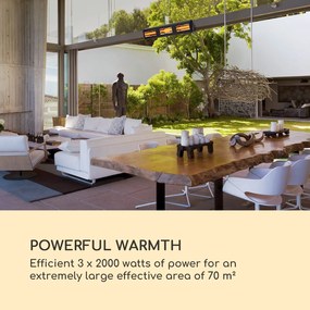 Blumfeldt Heat Giant, încălzitor cu infraroșu, 3 x 2000 W, IP65, 380 V, negru