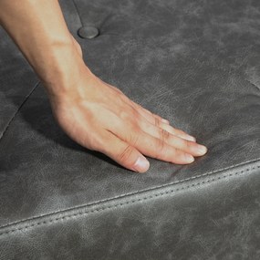 HOMCOM Bancă la picioarele patului Banchetă de dormitor cu picioare din lemn și șezut căptușit 114x38x42 cm Gri | Aosom Romania