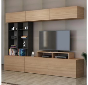 Mobilier living Salsa (Lemn teac + Negru). 1088651