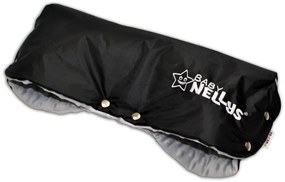 Încălzitor de mână (manșon) Baby Nellys ® pentru cărucioare - gri deschis / negru