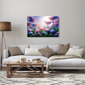 Tablou - Ciuperci sub lună plină (90x60 cm)