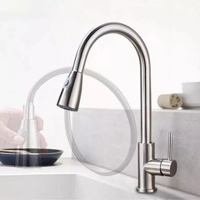 Baterie Bucătărie cu Duș Extractibil Model CF018 – Funcționalitate și Design Modern pentru Bucătăria Ta