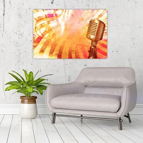 Tablou - Microfon retro (90x60 cm)