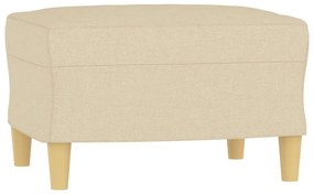 349265 vidaXL Taburet, crem, 60x50x41 cm, material textil