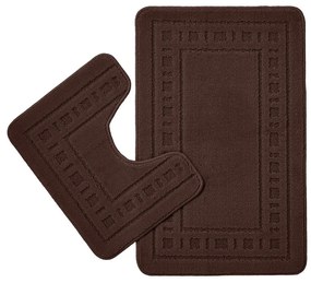 Covorașe de baie maro închis pentru WC 2 buc. 50x80 cm Armoni – Catherine Lansfield