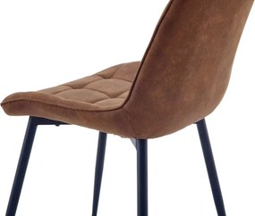 Set de 4 scaune ROADSTAR microfibra cognac