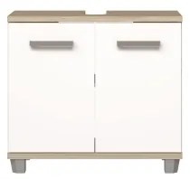 Dulap pentru baie VENOM, alb/stejar Sonoma