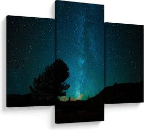 Tablou cu cerul nocturn și stele (90x60 cm)