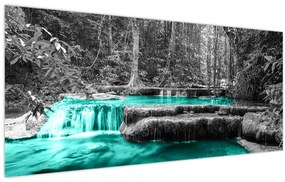 Tablou - Râul de iarnă (120x50 cm)