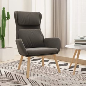 vidaXL Scaun de relaxare, gri închis, catifea