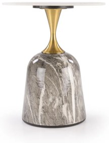 Masa de cafea Rosa marmura alba/marmura gri/auriu ø50/h59 cm