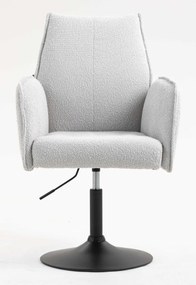 HR280N Scaun Gri Boucle cu Bază Neagră