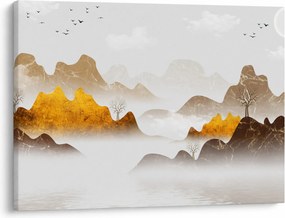 Tablou - Munții în ceață (70x50 cm)