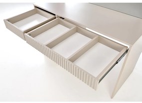 Masă de toaletă Hollywood XL II, crem