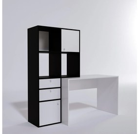 Masă PC Canny (Alb + Negru). 1088636
