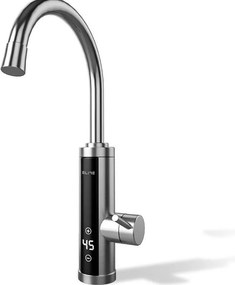 Robinet electric incalzire apa instant Elite EHD-1510T, 3300 W, Montare blat, Rotire 360°, Afisaj LED, IPX4, Argintiu