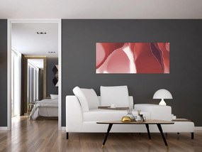 Tablou - Floare abstractă roșie N⁰3 (120x50 cm)