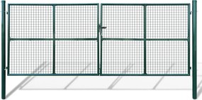 vidaXL Poartă de grădină din plasă 400x150 cm