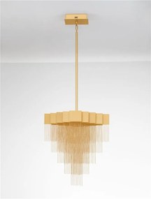 Lustra LED suspendata design modern REVIA aurie