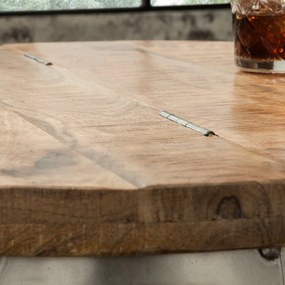 Masuta design industrial cu spatiu de stocare Drump Storage, natur A-38949 VC