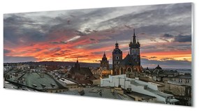 Tablouri acrilice Cracovia Sunset Panorama
