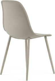 Scaun bucatarie OSAKA plastic, gri maro