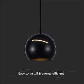 Lustră LED tactilă pe cablu LED/8,5W/230V 3000K negru