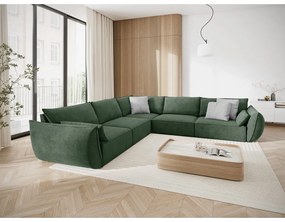 Colțar verde închis (cu colț variabil) Vanda – Mazzini Sofas