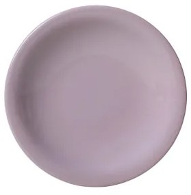 Set de veselă din ceramică, 18 piese, violet/alb