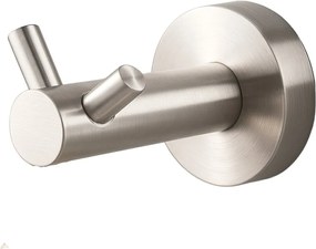Cuier dublu Balneo Qube inox periat
