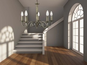 Lustra clasica suspendata design traditional Richmond 5L alama antique 1505-5AB SRT