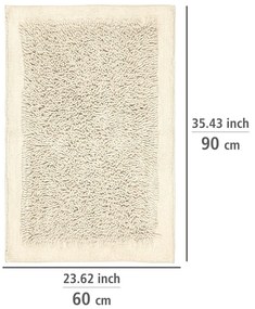 Covoraș de baie crem din material textil 60x90 cm Sidyma – Wenko