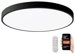 Plafonieră LED dimabilă Immax NEO 07249L SEMPLICI 48W/230V Wi-Fi Tuya negru + telecomandă