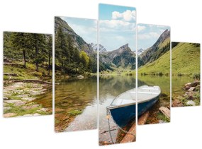 Tablou - Seealpsee, lac din Elveția (150x105 cm)