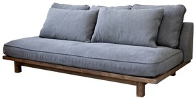 Canapea premium, 2 locuri, bumbac si iuta, Country Chic