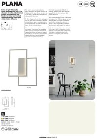 Redo 01-2314 - Lustră LED dimabilă suspendată pe cablu PLANA, LED/60W/230V, auriu