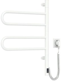 Uscător electric rotativ pentru prosoape FOUETTE 128W/230V 64,6 cm IP44 alb