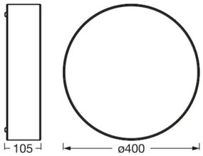 Plafonieră ORBIS PARIS 2xE27/25W/230V crem Ledvance