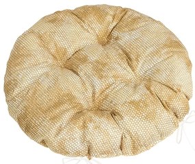 Bellatex Perna Adéla matlasată rotundă Piele deșarpe maro 40 x 40 cm