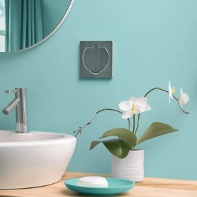 Priză încastrabilă de podea de exterior Brilagi IP55 crom mat pătrat