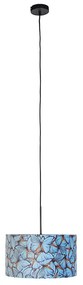 Lampă suspendată cu fluturi de velur cu aur 35 cm - Combi