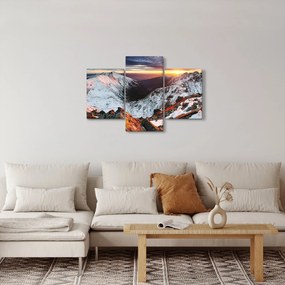 Tablou - Panoramă montană de iarnă (90x60 cm)