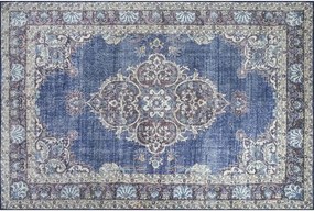 Covor BLUES CHENILLE, 75x150 cm, forma dreptunghiulara, poliester, alb