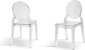 SET 4 SCAUNE TRANSPARENT OVALO-HORECA-