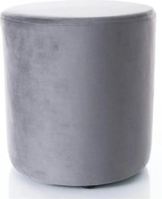 Taburet DOTI B, stofa catifelata gri inchis - Bluvel 14, 38x38x42 cm