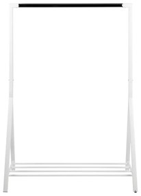 Suport de haine din metal alb Brent - Actona