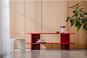 Etajeră roșie din metal 160x57x37 cm Hes – noo.ma