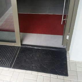 Covoraș de curățat încălțăminte din cauciuc 60 x 90 x 1 cm, negru